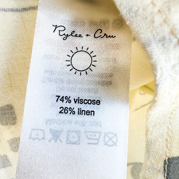 Rylee + Cru Jenni Women’s Button Top - Mediterranean Cream Blue NWT- Size Medium - Picture 9 of 9